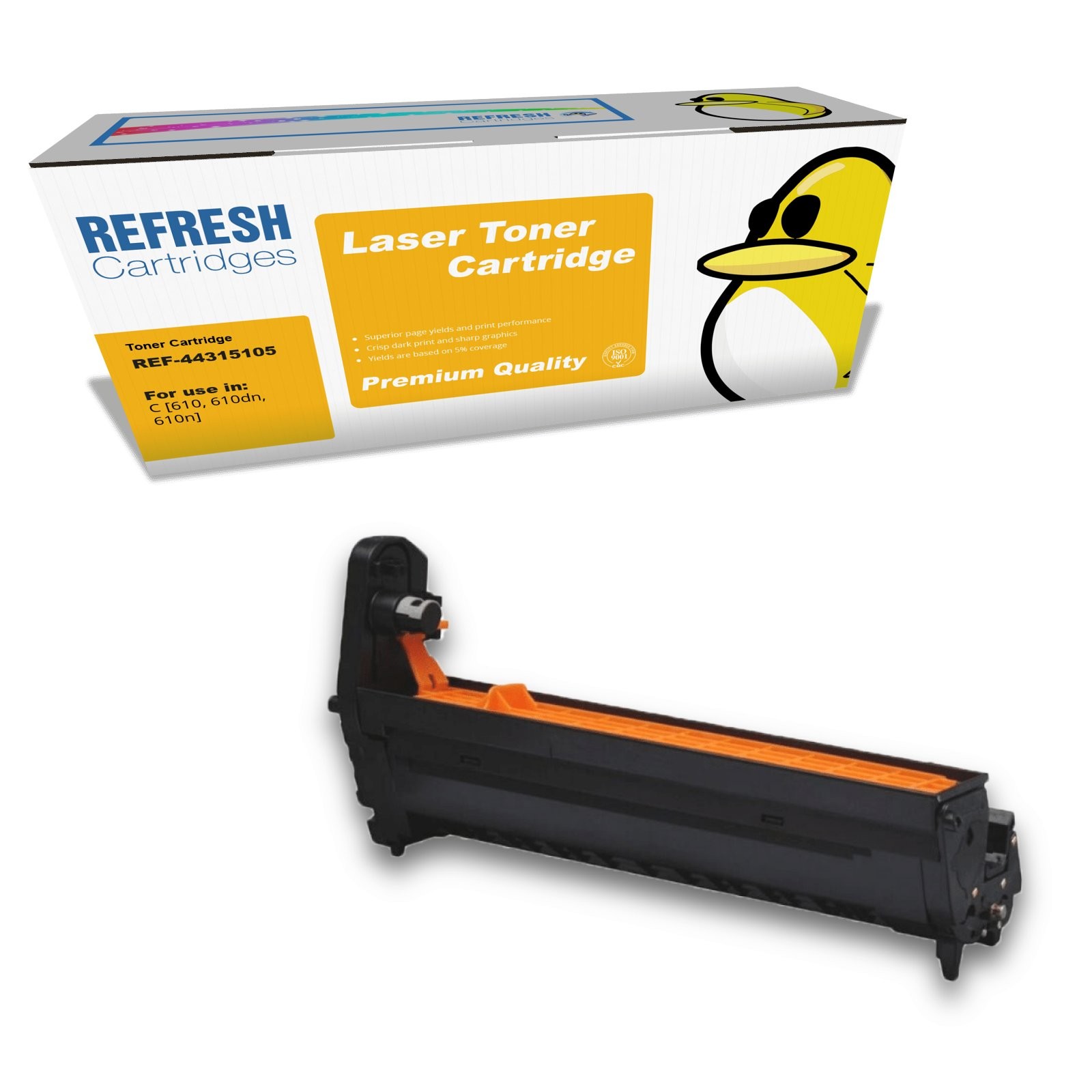 Refresh Cartridges Yellow Drum 44315105 Compatible With OKI Printers