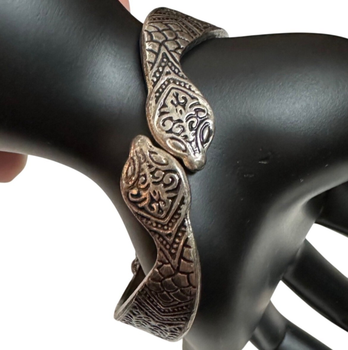 2 Snake Serpent Head Interlocking Hinged Clamper … - image 2