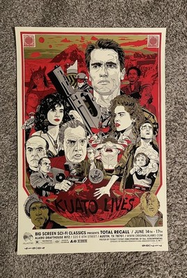 Mondo Print  Tyler Stout Total Recall Regular Limited Edition S/N