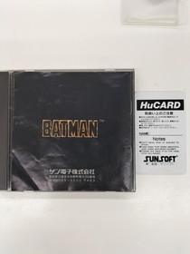 SUNSOFT BATMAN PC Engine Software