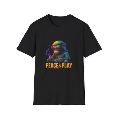 Peace & Play Unisex Tee, Peaceful T-Shirt for All, Harmony Shirt, Gender Neutral