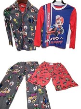 Super Mario  Mario Kart Boys Pj Sets Sz 10-12