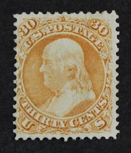 CKStamps: US Stamps Collection Scott#71 30c Franklin Unused Regum