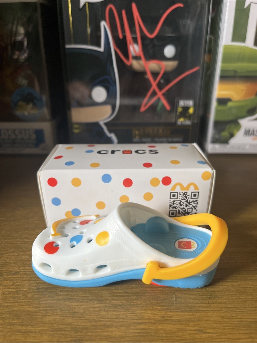 McDonald's Happy Meal Colorful Dots Croc Toy W/ Stickers *NIB