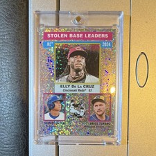 Topps 2025 Heritage Stolen Base Leaders Sparkle Parallel Turang De La Cruz Ohta…