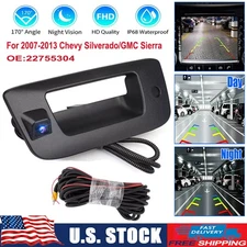 For Chevy Silverado/GMC Sierra 2007-2013 Rear View Backup Tailgate Handle Camera