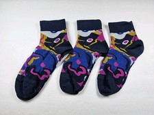 Bombas Lightweight Quarter Socks Lot Of 3 Pairs Size M