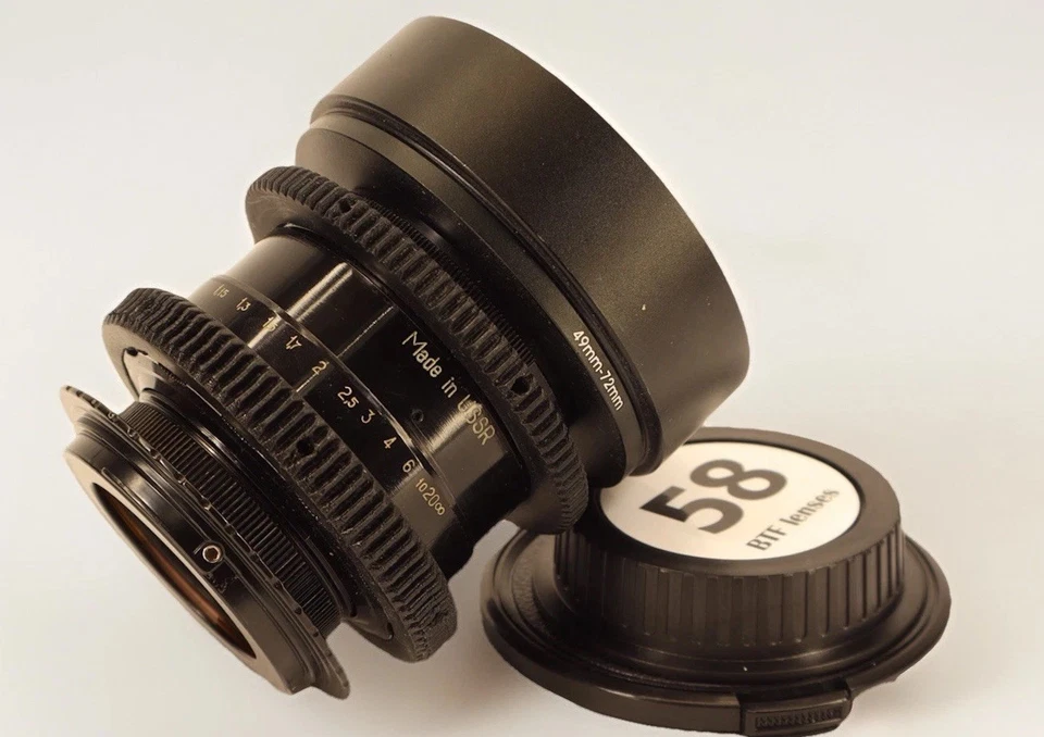 Helios 44-2 F2 CineMod Canon EF Anamorphic Amber flare For Camera Canon Ef Mount - Image 4 of 4