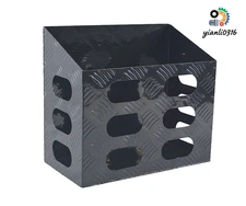 Aluminum Jerry Can Holder Mount 5.28 Gallons/20L Gas Rack 15"x8"x14" For Caravan