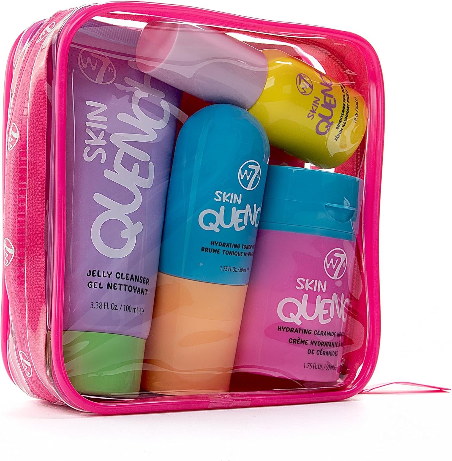 W7 Skin Quench Full Size Skincare Gift Set - Hydrating Skincare Bundle with Alo