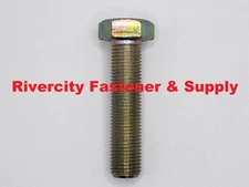 M14-1.5x60 Hex Head Cap Screws  M14x1.5x60 Bolts Yellow Zinc 14mm x 60mm