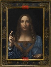 Peelable Wall Poster Sticker Da Vinci Salvator Mundi 585 765mm