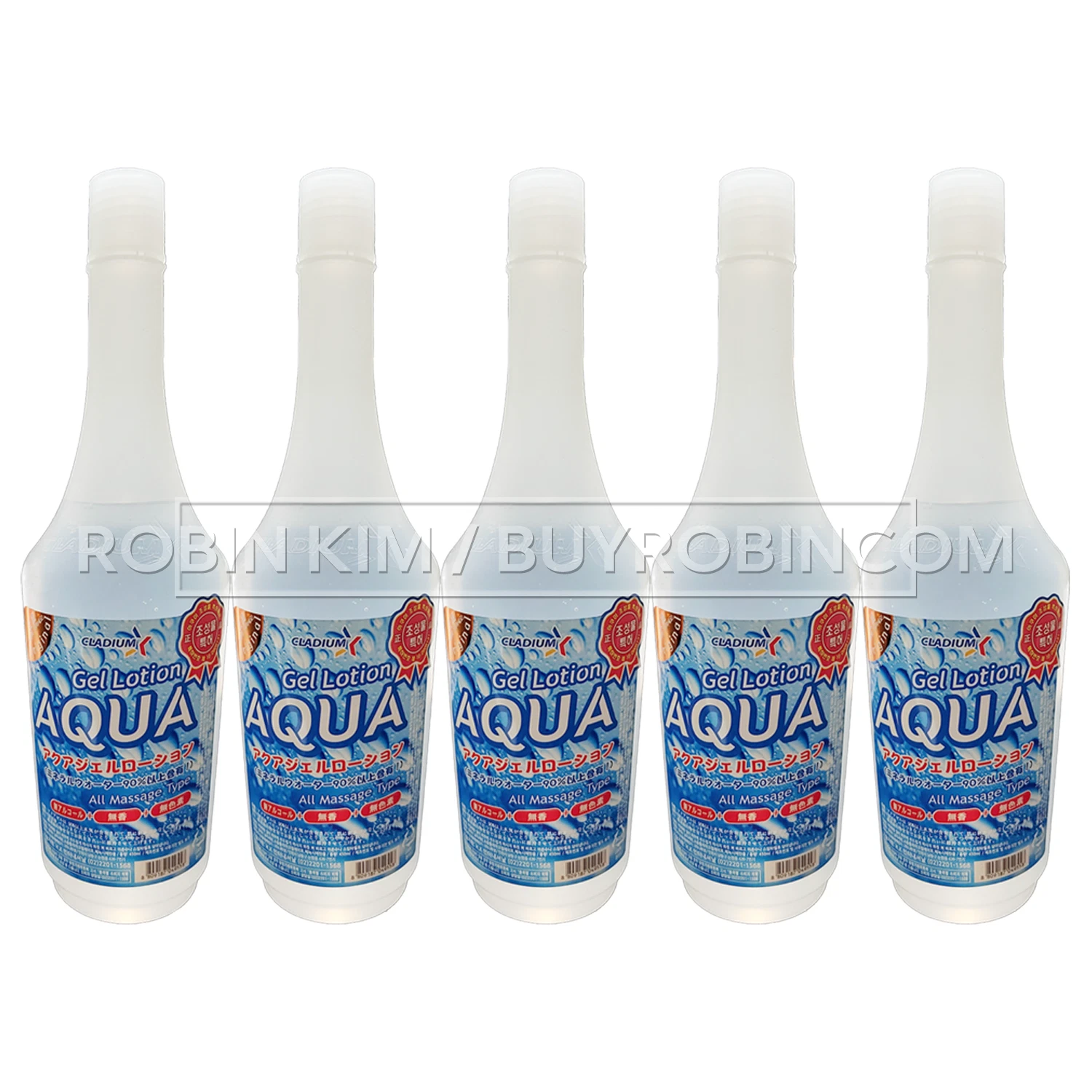CLADIUM 5x450ml AQUA Gel Lotion for All Massage Type Water Based