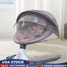 Electric Baby Bouncer Swing Bluetooth Music Cradle Rocker Chair Infant born.