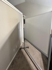 Luxor MB7240WW 40" x 72" Mobile Magnetic Reversible Whiteboard