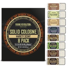 8 Pack Solid Cologne Gift Set for Men - Trave...