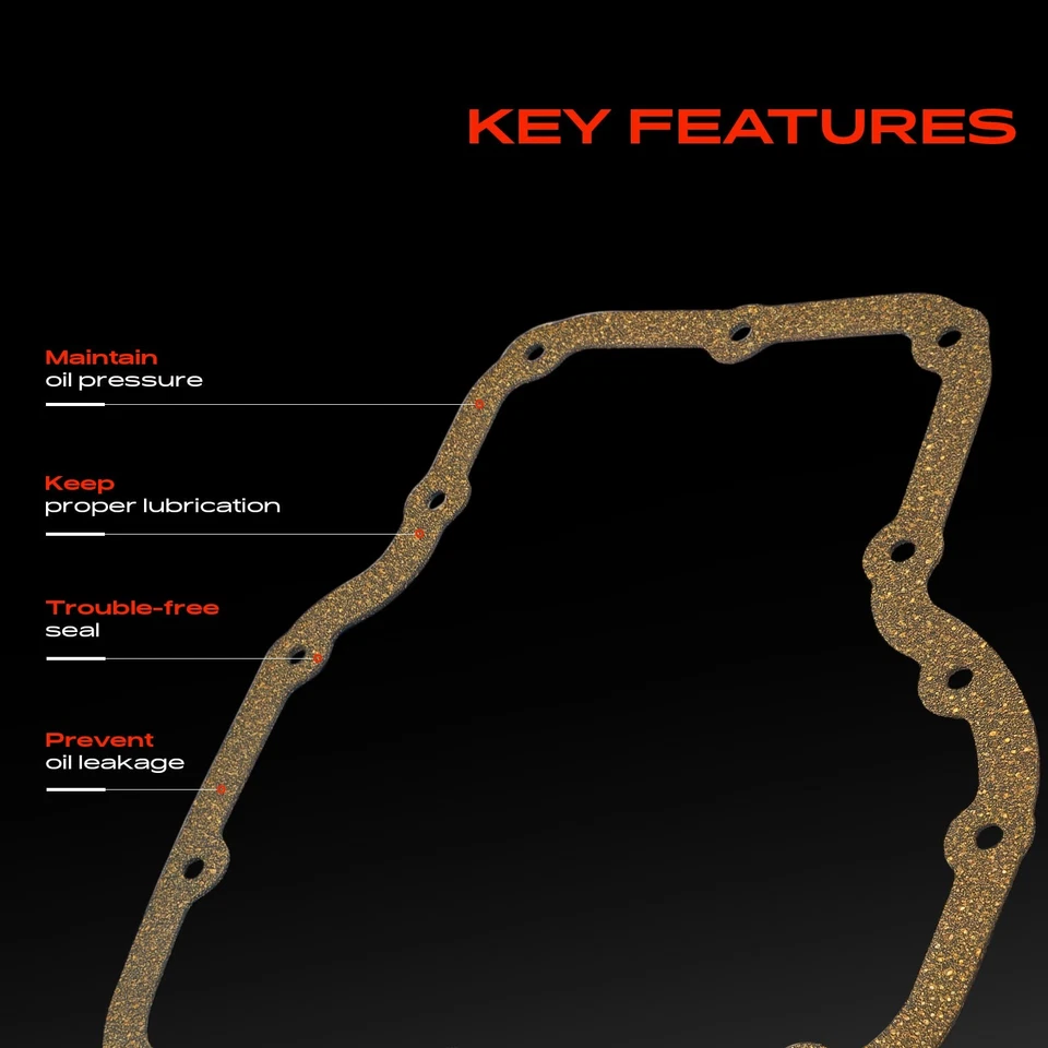 Cork Engine Oil Pan Gasket for Mitsubishi Outlander 2004 2005 2006 L4 2.4L AWD - Imagem 4 de 4