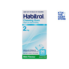 Habitrol Nicotine Gum 2mg Mint 96ct / 1 Box Exp 2027 Fresh