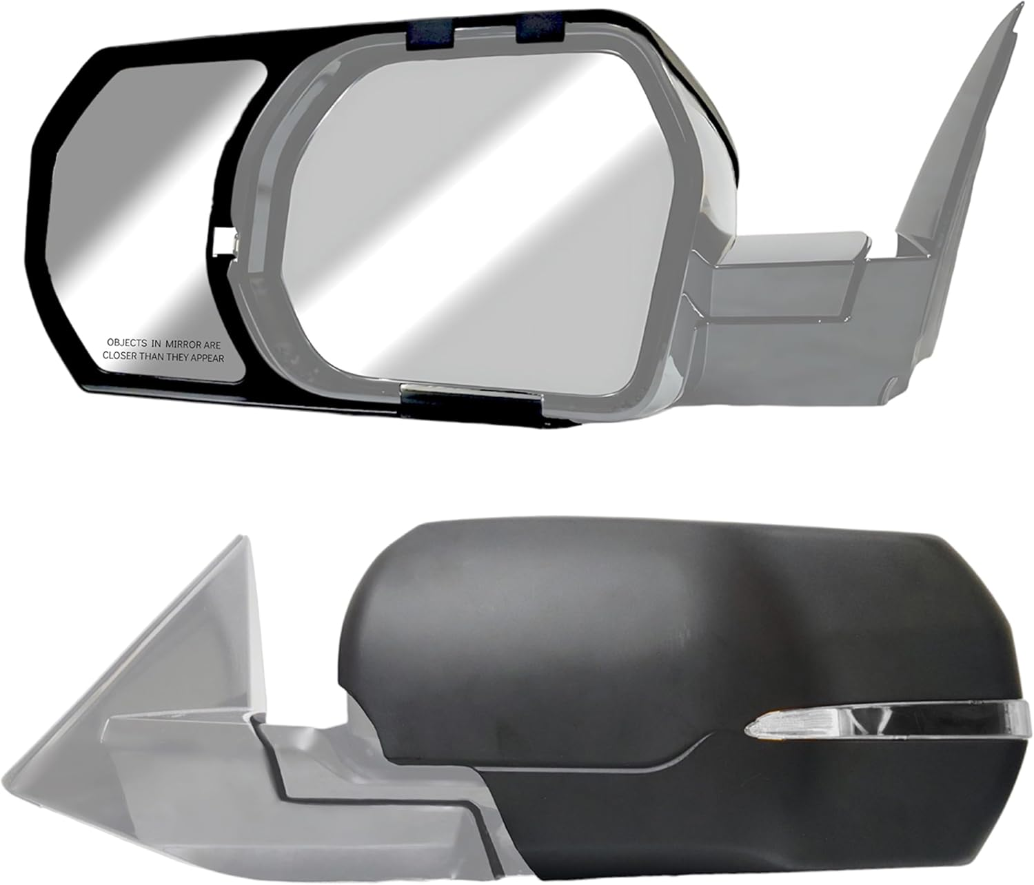 K SOURCE Snap & Zap 81310 Custom Fit Towing Mirror for Tundra Sequoia