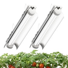 LED Grow Light 2-Pack, 5000K Full Spectrum, 30W Linkable Fixture for Indoor
