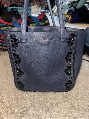 Kate Spade New York Anderson Way Dorna Jewel Tote Bag Purse Oceano Color