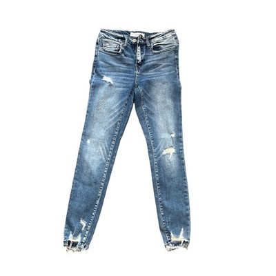 Flying Monkey Mid Rise Ankle Skinny Distressed Jeans Size 27