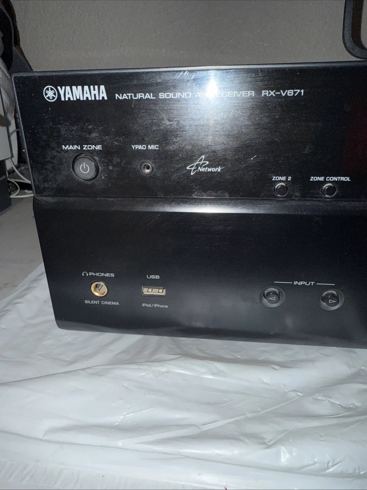 YAMAHA RX-V671 Natural Sound 7.1 Channel Home Theater AV HDMI Stereo Receiver - Image 3 of 4