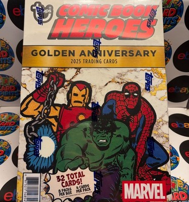 2025 Topps Marvel Comic Book Heroes 1975 Golden Anniversary - Hobby Box in hand