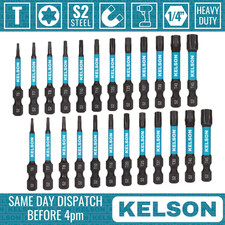 24 Mixed Torx Screwdriver Bits 50mm T6 T7 T8 T9 T10 T15 T20 T25 T27 T30 T40 T45