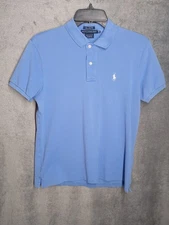 Men's Ralph Lauren Short Sleeve Classic Golf Fit Youngstown CC Polo Size M Blue
