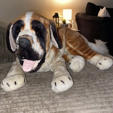 24" Best Made Toys Saint Bernard Plush Realistic Large Floppy Stuffed Dog BIG