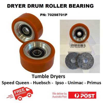 70298701P - Dryer Drum Support Roller Bearing For Huebsch, Speed  