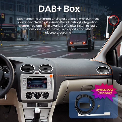 DAB+ Android 13 CarPlay Autoradio Für Ford Focus MK1 1998-2003 GPS Navi BT 2+64G - Bild 12 von 19