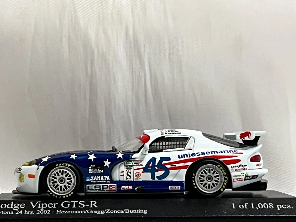 1/43 Dodge Viper GTS-R 2002 24 Hours of Daytona car #45 Minichamps used - Image 4 of 4