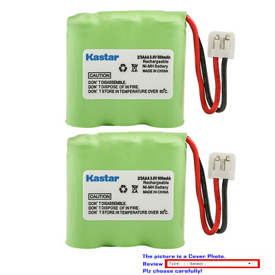 Kastar Ni-MH Battery 3.6V 500mAh for Philips 681, 682, 6806, 6807, 6813, 6815