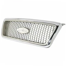 For F-150 Lariat 04-08 Grille assy Honeycomb Insert Chrome Shell Fits FO1200427