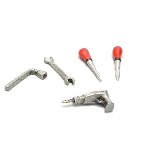 Team Raffee BRSCAC046 RC Scale Accessories - Tool Set 5 Pieces