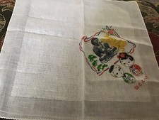 Vintage Asian Children Buddha Hankie VGC
