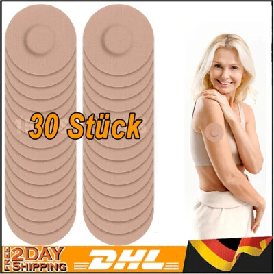 MARKENLOS Freestyle Libre 3 Pflaster, 30 Stück Wasserdichte Aufkleber für Freestyle Libre