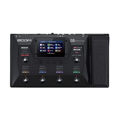 ZOOM G6 Multi-Effekt-Gitarrenprozessor mit Expression Pedal LCD Touchscreen NEU