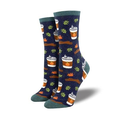 Damensocken Pumpkin Latte Socksmith Spice Up Your Life Crew UK-Größe 3 8 