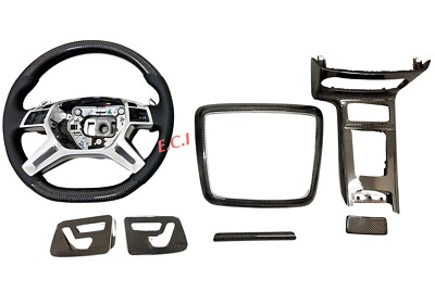 OEM 2013~2018 MERCEDES W463 G550 G63 CARBON FIBER STEERING WHEEL + INTERIOR TRIM