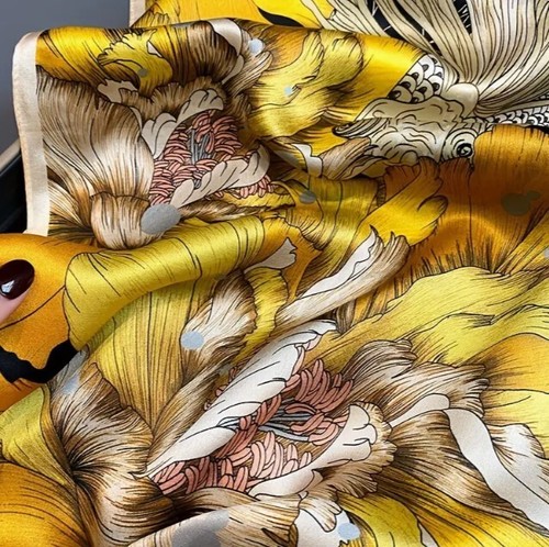 New Large Women’s Imitation Silk Scarves / Scarf Designer Print Head 119 Options - Picture 151 of 229