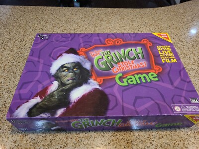 Dr. Suess How The Grinch Stole Christmas Board Game 2000 University Games 4 Yrs+