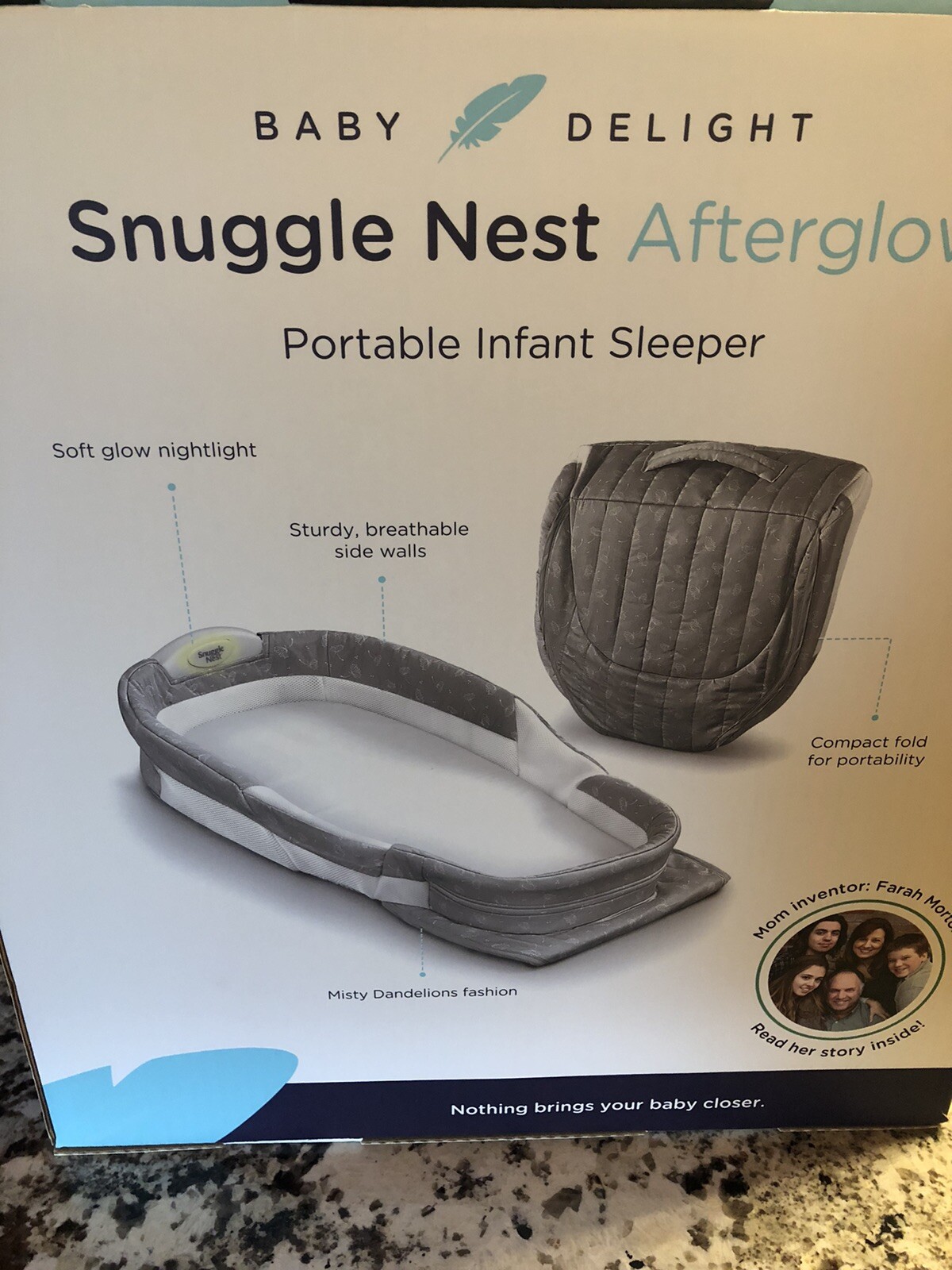 baby delight snuggle nest afterglow misty dandelions