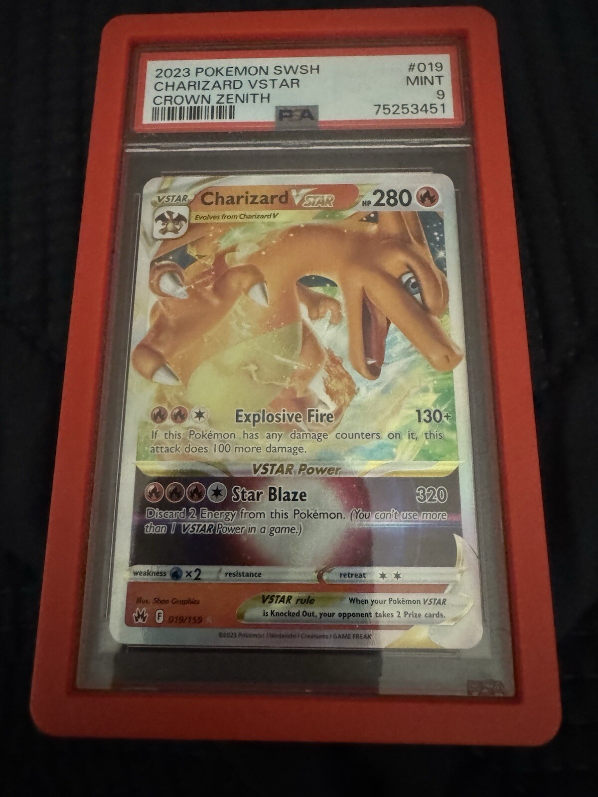 PSA 9 2022 Pokemon SWSH Brilliant Stars Charizard VSTAR Holo #18