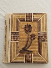 Photo Album Tropical Palm Trees Natural Fiber Pages Binding Cover Bahamas Hawaii