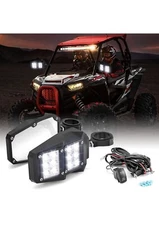 Weisen UTV Side Rear Mirror And Spotlight ￼ With Wiring Harness ￼ Set Of 2 mirro