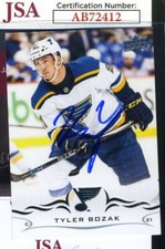Tyler Bozak JSA Coa Signed 2018 Upper Deck Autograph