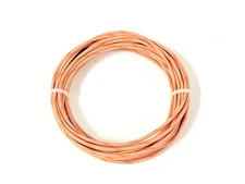 AUTOMOTIVE WIRE 12 GAUGE HIGH TEMP GXL COPPER WIRE TAN W/ ORANGE STRIPE 100' USA